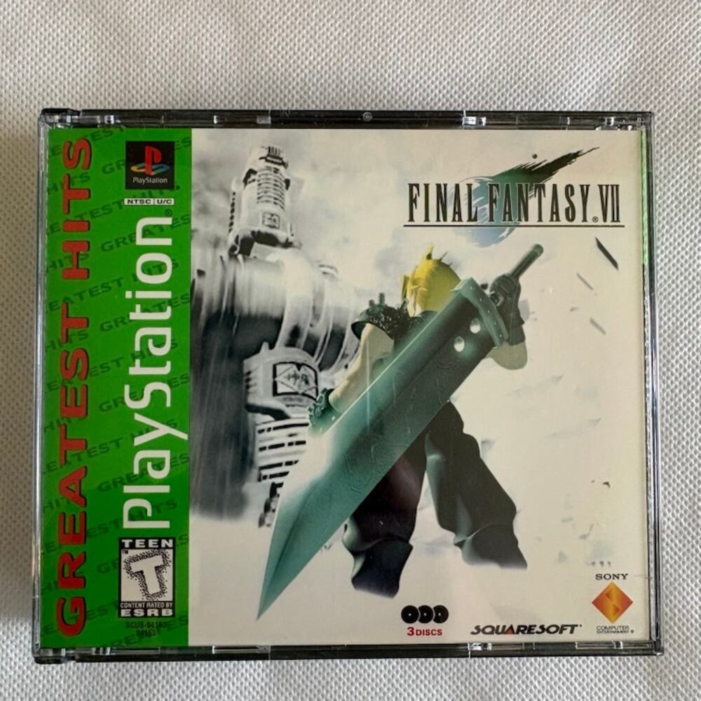 Final Fantasy VII (Sony Playstation PS1, 1997) CIB Tested Works EXC